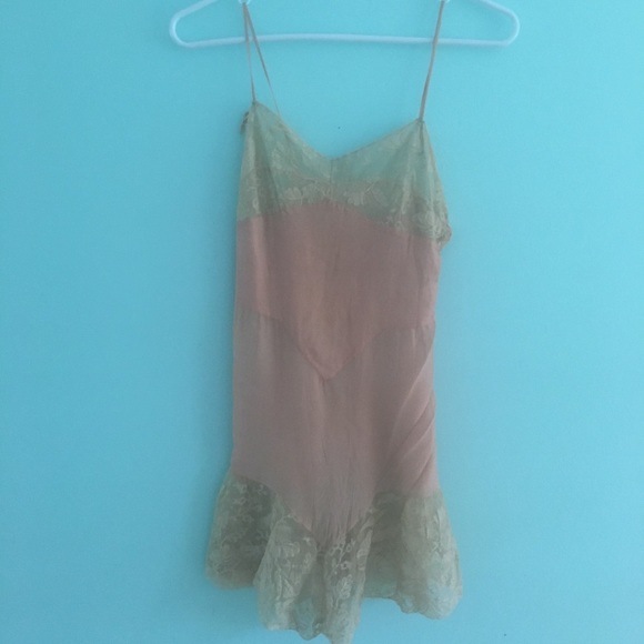 20s-30s deco silk crepe lace step in teddy slip - Picture 2 of 6